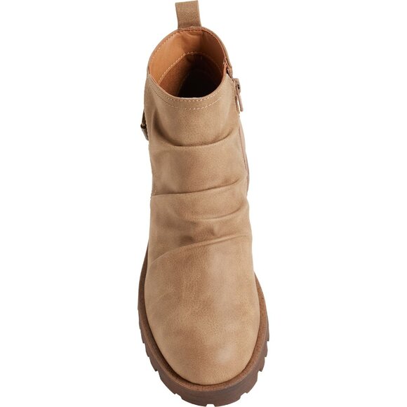 NEW Sofft Eurosoft Comfort Womens Tan Brown Side Buckle Ruched Boots Booties NIB - Picture 6 of 7